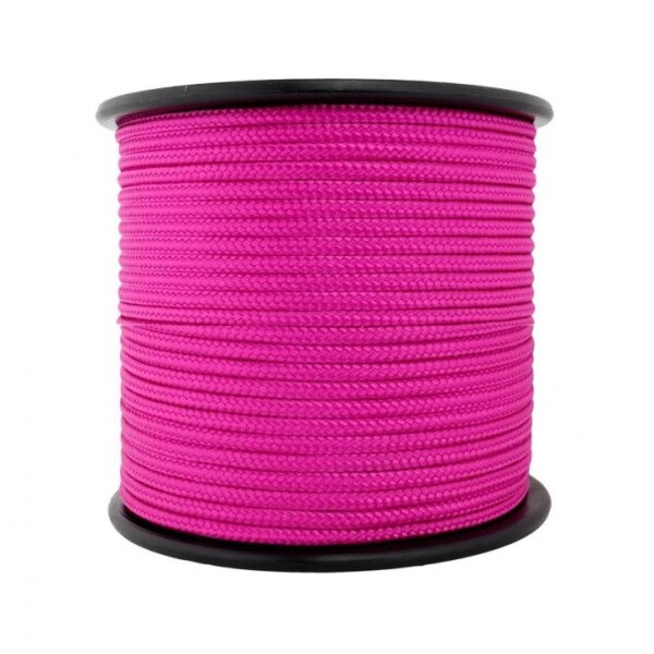 PP Seil Multibraid geflochten 100m Pink Dunkel